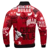Chicago Bulls Aop Red Satin Jacket
