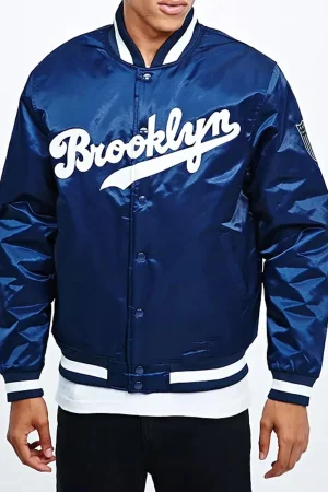 Brooklyn Dodgers Navy Blue Bomber Jacket