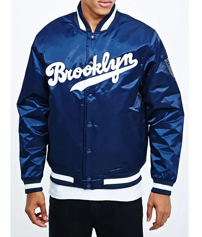Brooklyn Dodgers Navy Blue Bomber Jacket
