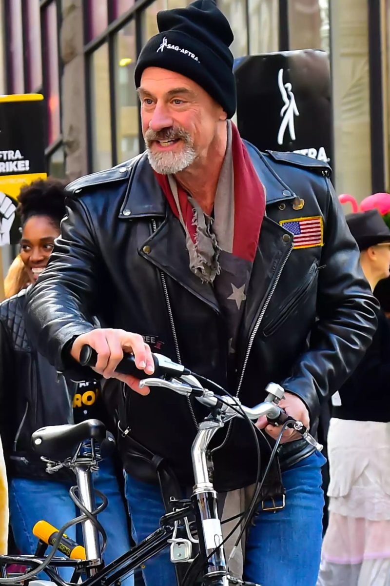 Christopher Meloni Moto Style Jacket
