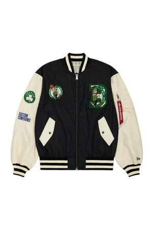 Boston Celtics X Alpha X New Era L-2B Bomber Jacket