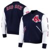 Boston Red Sox Navy Blue and White Varsity Jacket