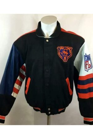 Chicago Bears NFL Jeff Hamilton Varsity Jacket
