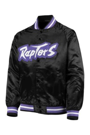 Jeff Hamilton Toronto Raptors Black Satin Jacket