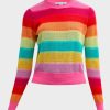 Elsbeth 2024 Carrie Preston Rainbow Striped Sweater