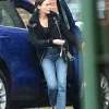 Fool Me Once 2024 Michelle Keegan Black Shearling Jacket