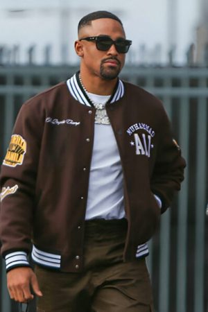 Jalen Hurts Brown Varsity Jacket