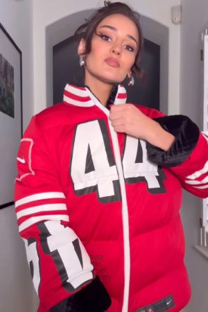 Kristin Juszczyk 49ers Puffer Jacket
