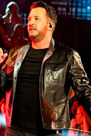 American Idol 2024 Luke Bryan Leather Jacket