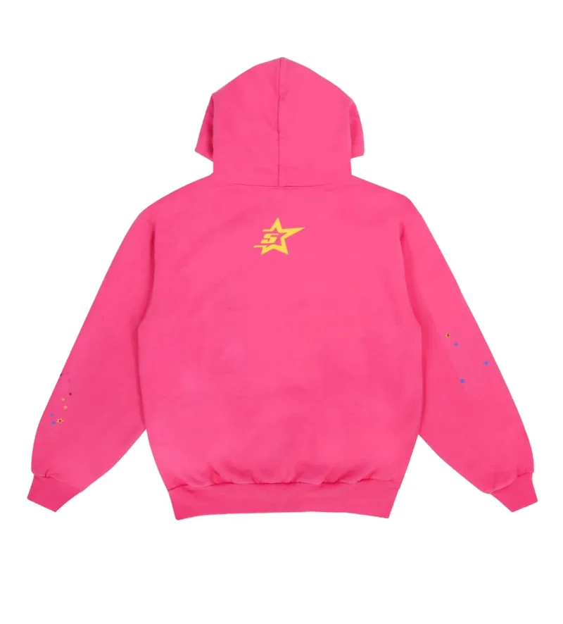Kai Cenat Sp5der P*nk Pink Hoodie