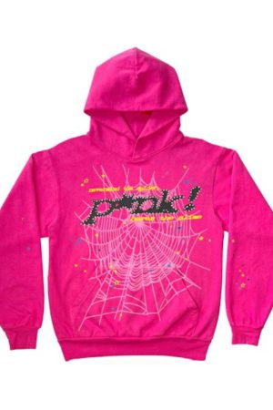 Kai Cenat Sp5der P*nk Pink Hoodie