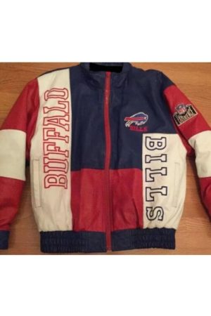 Vintage 90’s Buffalo Bills Pro Player Leather Jacket