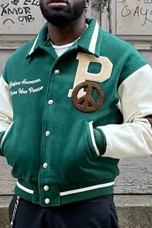 The Peaceful People Letterman Jacket