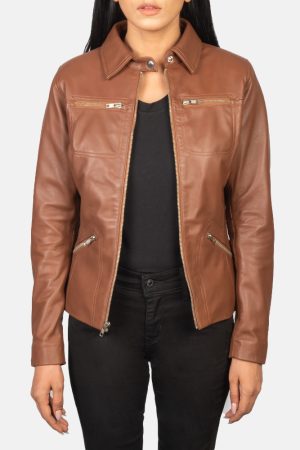 Tomachi Brown Leather Jacket
