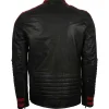 Valentine Day Couples Black Biker Leather Jacket