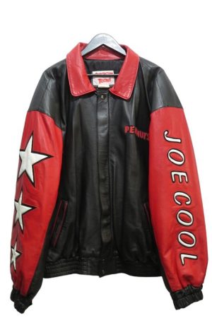 Vintage 90s Snoopy Joe Cool Leather Jacket
