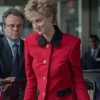 The Crown Season 5 Elizabeth Debicki Red Coat