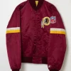 Washington Striped Burgundy Satin Jacket