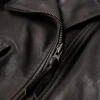 Women Cropped Biker Leather Jacket