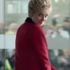 The Crown Season 5 Elizabeth Debicki Red Coat