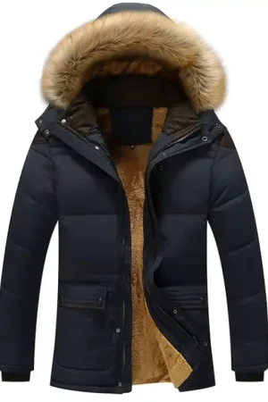 Turtleneck Hooded Snow Parka