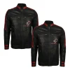 Valentine Day Couples Black Biker Leather Jacket