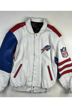 Vintage Buffalo Bills Jeff Hamilton Leather Jacket