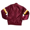 Washington Striped Burgundy Satin Jacket