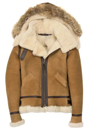 Women’s Hooded B-3 Bomber Jacket
