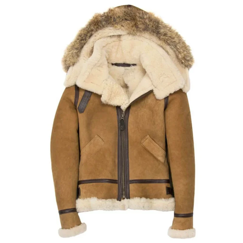 Women’s Hooded B-3 Bomber Jacket