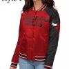 Women’s Chicago Bulls Satin Varsity Jacket