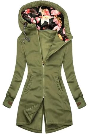 Women’s Turtleneck Hooded Coat