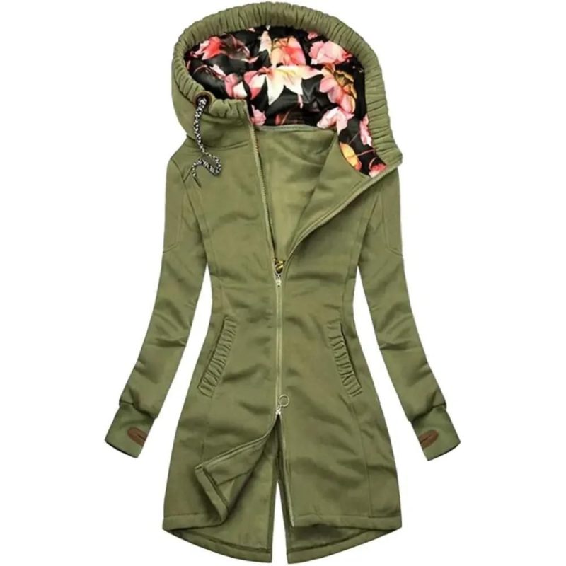 Women’s Turtleneck Hooded Coat
