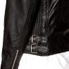 Womens Fashion Designer Leather Biker Jacket Black
