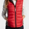 Womens Red Puffer Vest