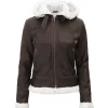 Womens Shearling Brown Jacket