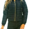 Womens Rainbow Puffer Jacket