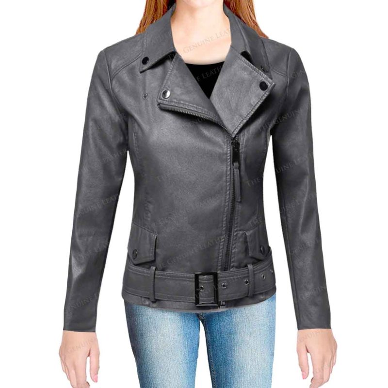 Womens Motorcycle Leather Jacket