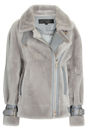 Women’s Shearling Puffer Aviator Jacket