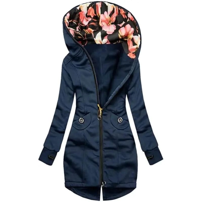 Women’s Turtleneck Hooded Coat
