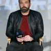 Ben Affleck Black Bomber Leather Jacket