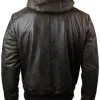 Men’s Dark Brown Distressed Leather Jacket