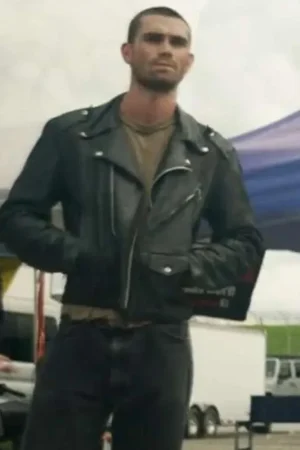 K.j. Apa One Fast Move Black Leather Jacket