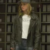 Brie Larson Captain Marvel Leather Jacket