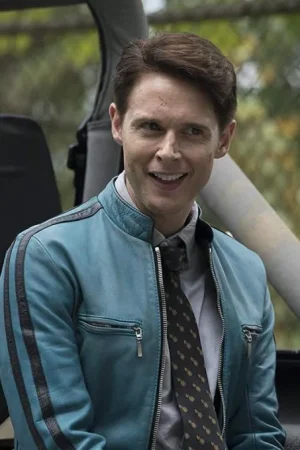 Dirk Gently’s Holistic Samuel Barnett Leather Jacket