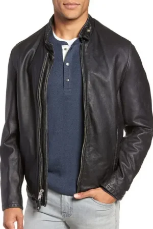 Cowhide Leather Mens Vintage Jacket