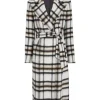 Ginny And Georgia Brianne Howey White Plaid Coat