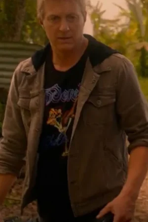 William Zabka Cobra Kai Grey Jacket