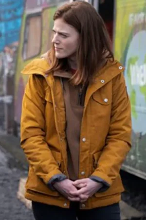Vigil 2021 Rose Leslie Yellow Jacket