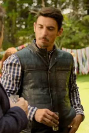 Agustín Mejía El Charro The Accident Black Leather Vest
